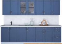 Кухня Интерлиния Мила Крафт 2.8Б (дуб лазурный) картинка