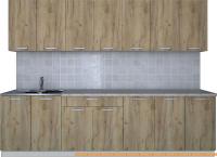 Кухня Интерлиния Мила Лайт 2.8 (дуб золотой) картинка