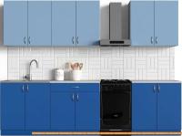 Кухня S-Company Клео колор 2.4 (королевский синий/капри синий) картинка