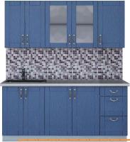 Кухня Интерлиния Мила Крафт 1.8А (дуб лазурный) картинка