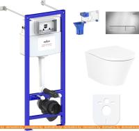 Унитаз Lavinia Boho Biore Compacto Rimless 7 в 1 87050170 (хром пластик) картинка