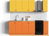 Кухня Сивирин-Компани Клео колор 1,9 (оранжевый\желтый) картинка