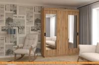 Шкаф-купе ЭлиГард Лагуна ШЛ-07.2 (дуб натуральный) картинка