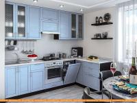 Кухня Vivat Mebel Сканди-04 (sky wood) картинка