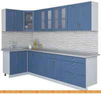 Кухня Интерлиния Мила Крафт 1.2x3.0 (дуб лазурный) картинка