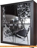 Шкаф-купе SV-Мебель №19 Волна 2.0 м (дуб венге) картинка