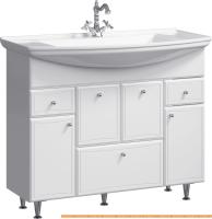 Тумба под умывальник Aqwella Barcelona 105 BA0110K (белый) картинка