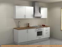 Кухня ЗОВ Памела прямая 2.4 м (античный белый) картинка