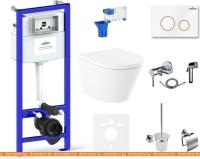 Унитаз Lavinia Boho Relfix Biore Compacto Rimless 10 в 1 75110615 (белый пластик) картинка