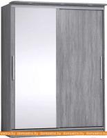 Шкаф-купе Глазов Strike 1600 ЛДСП с зеркалом (atelier светлый) картинка