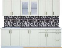 Кухня Интерлиния Мила Крафт 2.5Б (дуб снежный) картинка