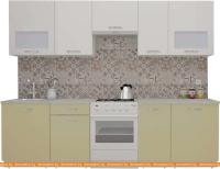 Кухня ВерсоМебель ЭкоЛайт-5 2.9 (белый/бежевый) картинка