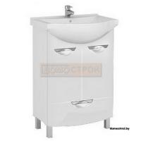 Тумба Aquanet Асти 55 M белая картинка