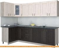 Кухня Интерлиния Мила Хольц 12x26 (дуб венге/дуб молочный) картинка