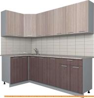 Кухня Интерлиния Мила Лайт 1.2x2.3 (ясень светлый/ясень темный) картинка