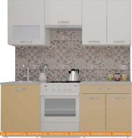 Кухня ВерсоМебель ЭкоЛайт-5 1.9 (белый/капучино) картинка