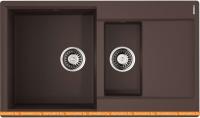 Кухонная мойка Omoikiri Daisen 86-2 DC (темный шоколад) картинка