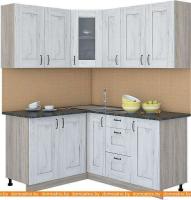 Кухня Интерлиния Мила Хольц 14x17 (дуб белый) картинка