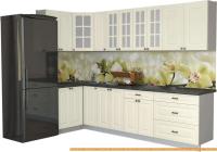 Кухня Интерлиния Мила Деко 1.2x2.9 (слоновая кость/кастилло темный) картинка