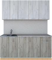 Кухня Интерлиния Мила Лайт 1.8-60 (дуб белый/дуб серый) картинка