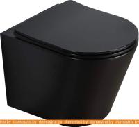 Унитаз CeramaLux B2330-1MB (черный матовый) картинка