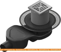 Душевой трап Berges Wasserhaus Platz Uno 100x100 090169 (матовый хром) картинка