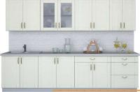 Кухня Интерлиния Мила Крафт 3.0Б (дуб снежный) картинка