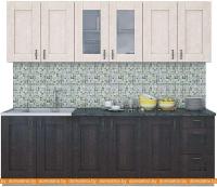 Кухня Интерлиния Мила Хольц 24 (дуб венге/дуб молочный) картинка