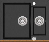 Кухонная мойка Aquasanita Tesa SQT150AW (black metallic 601) картинка