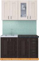 Кухня Интерлиния Мила Хольц 13 (дуб венге/дуб молочный) картинка