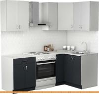 Кухня S-Company Клео лайт 1.2x1.5 правая (антрацит/стальной серый) картинка