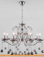 Подвесная люстра Евросвет Strotskis 10107/8 (Хром-Дымчатый хрусталь) картинка