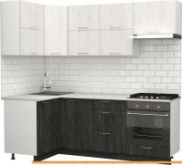 Кухня S-Company Клео крафт 1.2x2.2 левая (север дер. темное/север дер. светлое) картинка