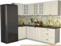 Кухня Интерлиния Мила Деко 1.2x2.5 (слоновая кость/кастилло темный) картинка