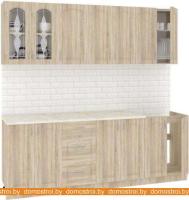 Кухня Кортекс-мебель Корнелия Ретро 2.5м (дуб сонома/марсель) картинка