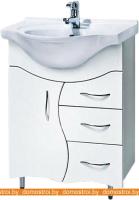 Тумба под умывальник Акваль Милана 65 Норд 65 (AM.65.02.00.L) картинка