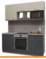 Кухня Интерлиния Мила Gloss 1.8 (ваниль-асфальт) картинка