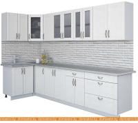 Кухня Интерлиния Мила Крафт 1.2x3.2 (дуб полярный) картинка