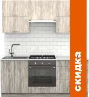 Кухня S-Company Клео крафт 1.9 (артвуд темный/артвуд светлый) картинка