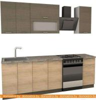 Кухня Иволанд Трейд Вяз 170-220-60 (светлый/темный) картинка