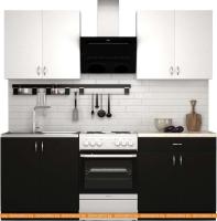 Кухня S-Company Клео лайт 1.6 (черный/белый) картинка