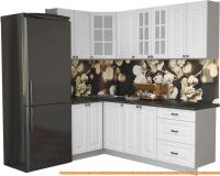 Кухня Интерлиния Мила Деко 1.2x2.2 (белый/кастилло темный) картинка