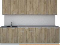 Кухня Интерлиния Мила Лайт 2.7 (дуб золотой) картинка