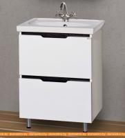 Тумба под умывальник Misty Лайм 60 (белый/венге) картинка