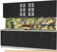 Кухня Интерлиния Мила Деко 2.5 Б (пепел/опал светлый) картинка