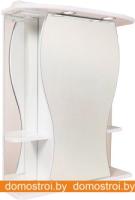 Шкаф с зеркалом Onika Фигура 55.01 (белый) 205524 картинка