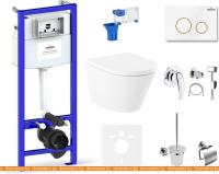 Унитаз Lavinia Boho Relfix Biore Compacto Rimless 10 в 1 75110632 (белый пластик) картинка