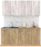 Кухня Интерлиния Мила Лайт 1.8 (дуб белый-дуб золотой-дуб бунратти) картинка