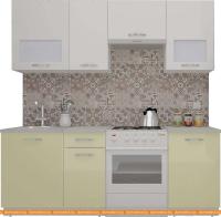 Кухня ВерсоМебель ЭкоЛайт-5 2.1 (белый/ваниль) картинка