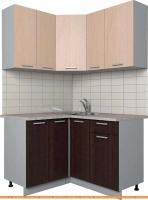 Кухня Интерлиния Мила Лайт 1.2x1.3 (дуб молочный/дуб венге) картинка